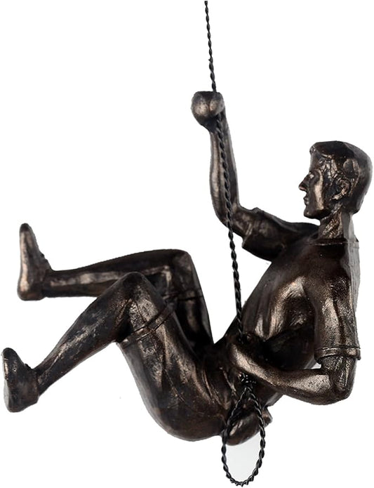 Climbing Men Wall Art Decor Sculpture,Nordic Modern Simplicity Decorative Wall Art, Climbing Man Sculptures,Home & Office Climber Gifts