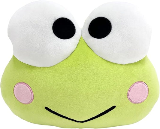 Northwest Keroppi Hello Keroppi Cloud Pillow 12" – Plush Kids Stuffed Toy, Cartoon Character, Bedroom Decor, Gift for Girls & Boys