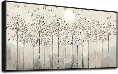 Scenery Abstract Wall Painting Framed Canvas Wall Art For Living Room Large Size Wall Decorations For Bedroom Office Wall Decor Pictures Artwork Canvas Prints Home Boho Wall Decor Black Framed