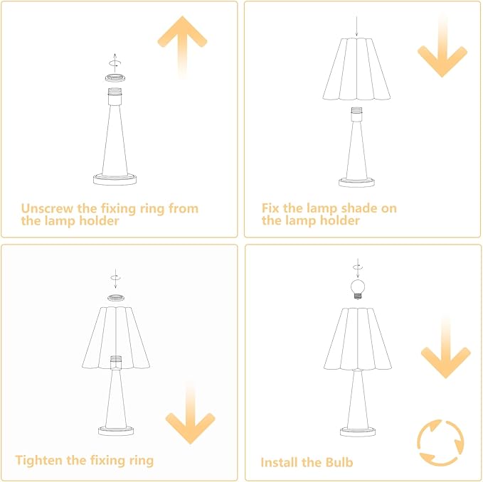 Modern Table Lamp with Petal Linen Lampshade, Light Faux Wood Metal Base, 20.5” Bedside Nightstand Lamp for Bedroom, Living Room, Office, E26 Base, Max 60W (Bulb Not Included)
