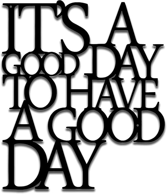 SYDERWE Motivational Metal Wall Art - Inspirational Wall Decor for Office and Living Room, Metal Material, Easy to Hang Gift Idea