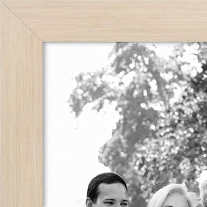 Americanflat Set of 10 Picture Frames with Shatter-Resistant Glass - Gallery Wall Frame Set with Two 8x10, Four 5x7 and Four 4x6 Frames - Signature Collection - Light Wood