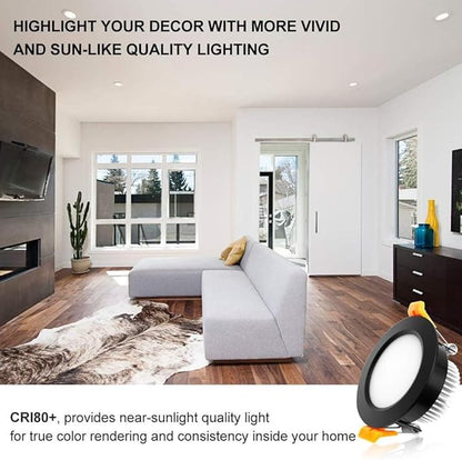 2 Inch LED Recessed Lighting, Dimmable Downlight 3W(35W Halogen Equivalent), CRI80, 4000K Natural White Ceiling Light with LED Driver (24 Pack)