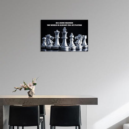 Motivational Wall Decoration, Inspirational Canvas Wall Art for Livingroom, Wood Framed Motivational Quotes Poster, Encouraging Canvas Posters for Office Wall Decor, Dormitory, Living Room