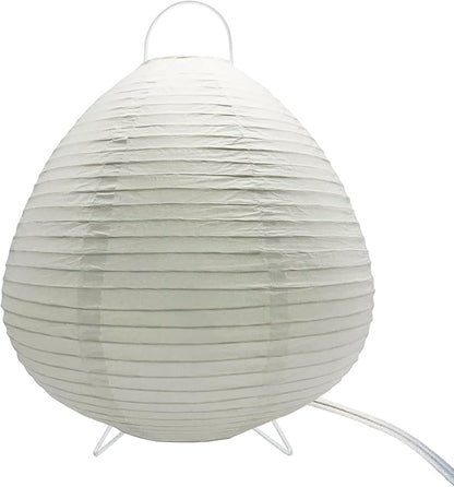 Paper Lamp Desk Lantern Table Lamps Rice Paper Bedside Nightstand Portable Small Light for Living Room Bedroom (1, 14.5"x12"x12")