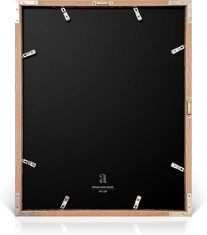 artisane home goods - Gallery Frame 1.0, Picture Frame, 16x20 White Oak, Gallery Wall Frame Set, Large Picture Frame, Oversized Mat (4x4, 4x6, and 5x7)