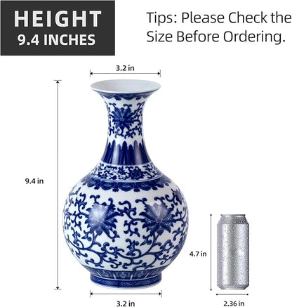 KAMMAK Colored Ceramic Vase, Beautiful Hand-Painted Decorative Vase, Modern Art Porcelain Vase for Flower Mantle Dining Table Centerpiece, Entryway Living Room Wedding Decoration, WX003