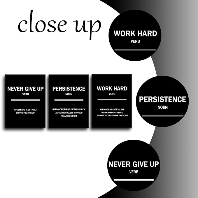 Inspirational Wall Art Successful Entrepreneur Quotes Poster Printing 3 Pieces Always Remind Yourself Posters Print for Living Room Teens Room Gym Workplace Artwork Ready to Hang [36''W X 16''H]
