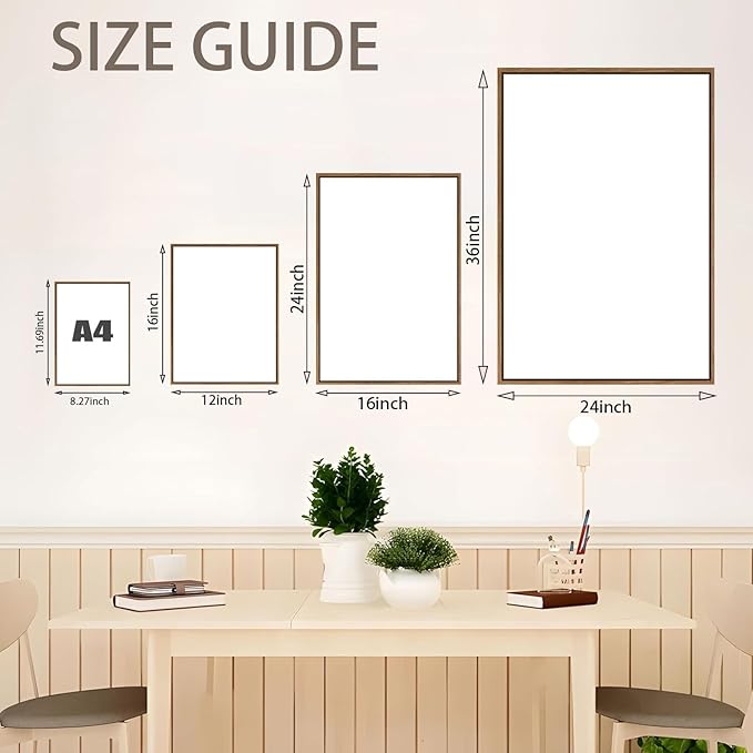 myusuar 3 Piece Large Modern Abstract Canvas Framed Wall Art For Living Room, Midcentury Minimalist Boho Wall Art Decor Posters Prints For Bedroom Office, 12x16in