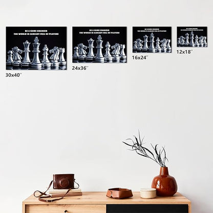Jumong Motivational Wall Decor, Inspirational Canvas Wall Art for Livingroom, Wooden Frame Motivational Quotes Poster, Encouraging Canvas Posters for Office Wall Decor, Dormitory, Living Room