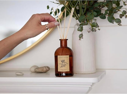 Craft & Kin Reed Diffuser Sticks – 3 Pack of 8 Natural Rattan Sticks per Pouch – Home Fragrance Refill, Eco-Friendly Reed Replacement for Essential Oil Diffusers