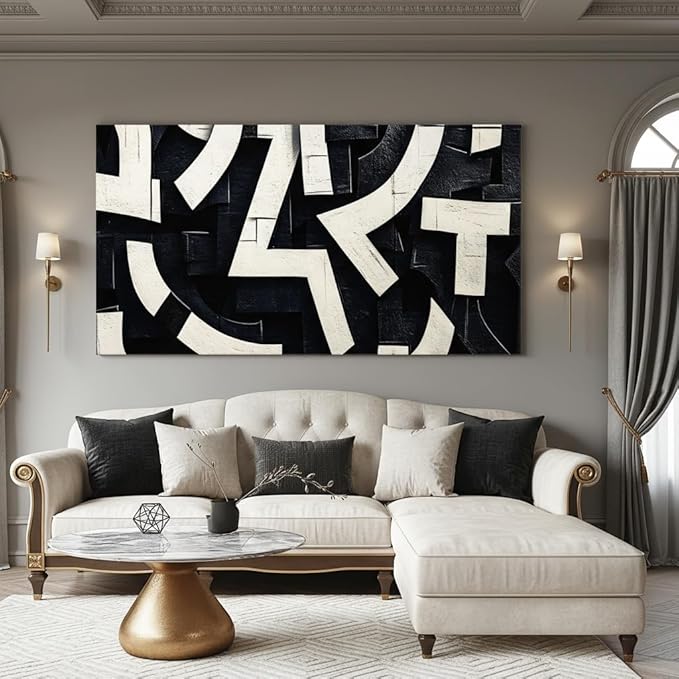 Iallbin Abstract Canvas Wall Art, Large Wall Art for Living Room, for Wall Modern Paintings Wall Decor Living Room, Kitchen Home and Office