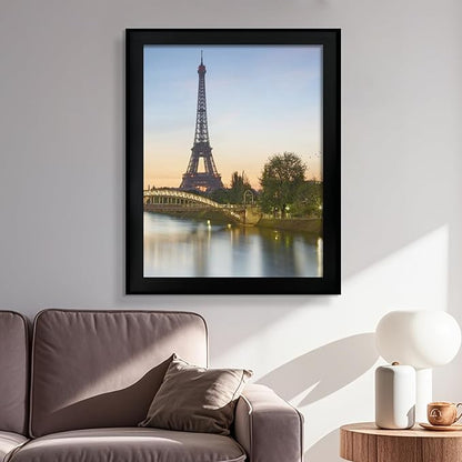 SESEAT 16x20 Picture Frame Black Set of 6, Display Pictures 16x20 Without Mat for Wall Mounting, Wall Gallery Poster Frames
