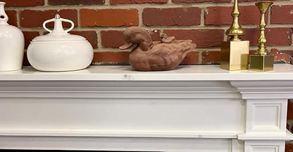 Hymmah Duck Home Decor Statue Rustic Home Decorations for Living Room, Boho Sculpture Resin Animal Collectible Figurines for Indoor Decor