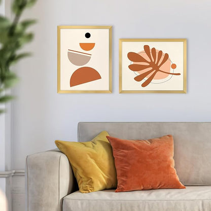 Hoikwo 18 Packs 8x10 Gold Multi Plastic Picture Frames Set with Plastic Cover for Family Photos, Artwork, Light Weight Bulk 8 by 10 Frames Pack for Wall Hanging and Table, Stylish Picture Frames