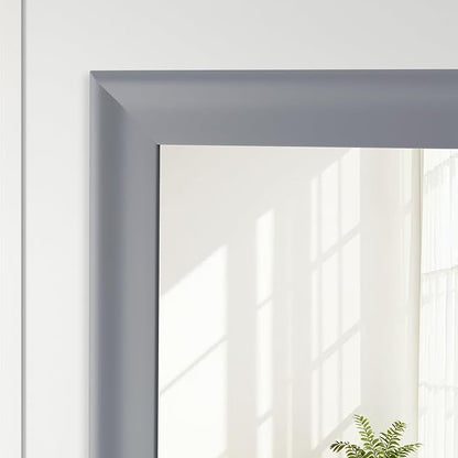 Bathroom Mirror for Wall,Rectangle Rustic Gray 24 x 36 inch Hanging Vanity Mirrors for Living Room,Bedroom,Entryway