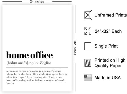 Poster Master Typography Poster - Retro Dictionary Print - Home Office Definition, Book Page, Funny - Gift for Colleague, Friend - Wall Decor for Home, Workplace, 24x32 Unframed Wall Art