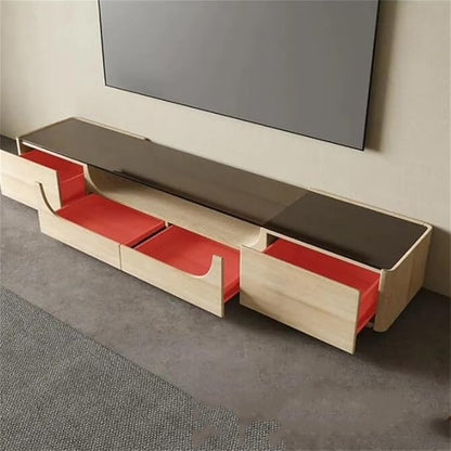 Desktop TV Station Monitor Console Shelf Desk TV Stand Cabinet Mobile TV Furniture