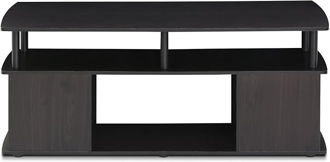 Furinno JAYA TV Stand for TVs up to 50 Inch with Open Storage, Blackwood