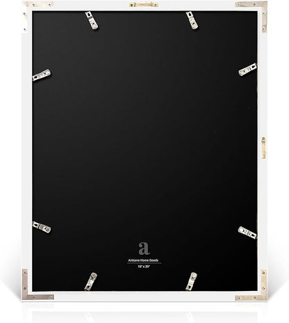 artisane home goods - Gallery Frame 1.0, Picture Frame, 16x20 White, Gallery Wall Frame Set, Large Picture Frame, Oversized Mat (4x4, 4x6, and 5x7)
