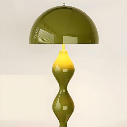 Modern Floor Lamp, Green, Metal, 59.1 Inch High, 3 Light Colors, Foot Switch Control