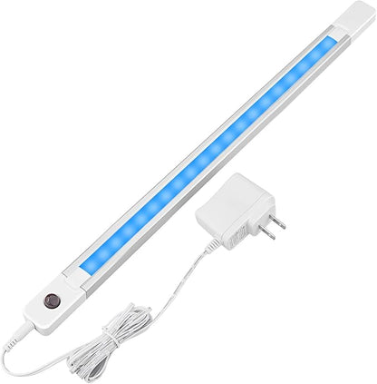 LUXSWAY Plug in Color Changing Led Bar Light,Led RGB Strip Light with Remote,Super Bright Under Cabinet Lighting,Multicolor Stick On Lights for Under Counter, Desk,Cupboard, Room (18 Inch)