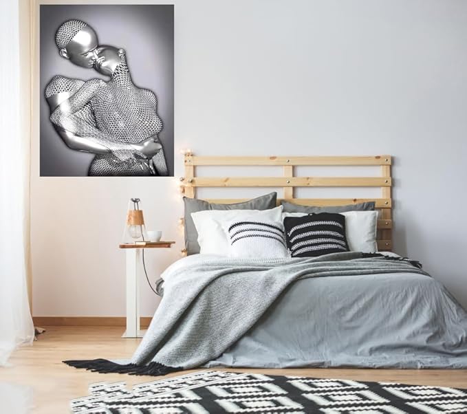 ZMURED 3D Wall Art Decor Artwork Figure Statue Modern Art Canvas Painting,Large Wall Art for Bathroom Bedroom