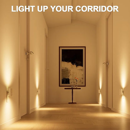 NIORSUN Night Lights Plug into Wall, Dimmable with 3 Color Modes & Auto On/Off Sensor, Ultra-Slim Nightlight for Hallway, Bathroom, Bedroom, Nursery, Kitchen (10 Pack, White)
