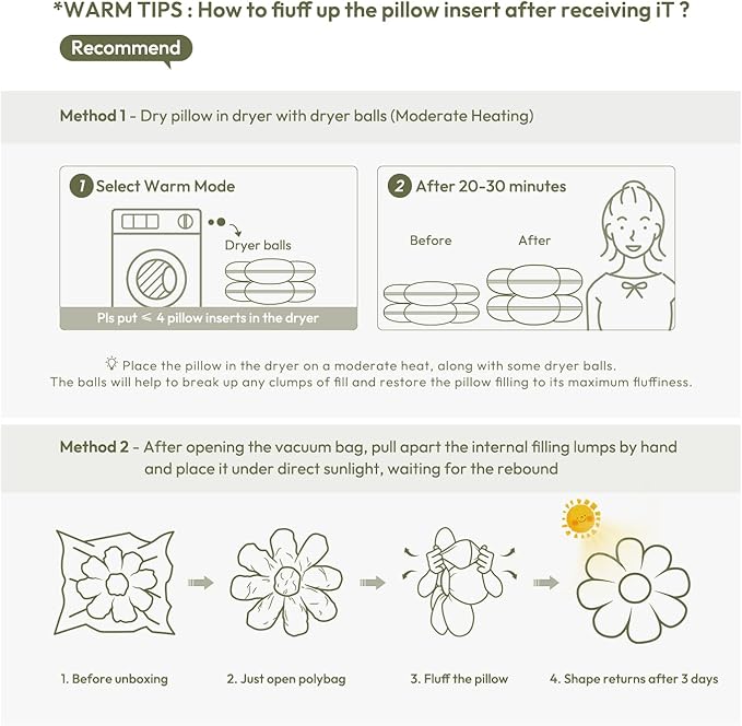 Sioloc Flower Throw Pillow, Cute Daisy Floor Seat Cushion, Aesthetic Fun Decorative Pillows for Bed Sofa Couch(Purple,19.7Inch)