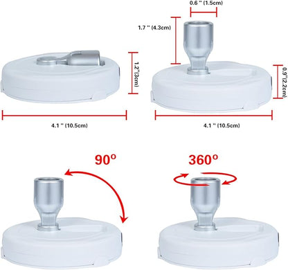 HAMVIDNE LED Spotlight, Battery Operated Picture Lights, Uplighting Indoor, Puck Lights with 2 Remote, Dimmable Spot Up Light for Wall Display Dartboard Painting Artwork Accent
