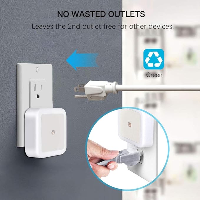 Sujeet Night Light, Night Lights Plug into Wall 8-Pack, Nightlight Plug in Night Light, Dusk to Dawn Night Lamp Led (Soft White)