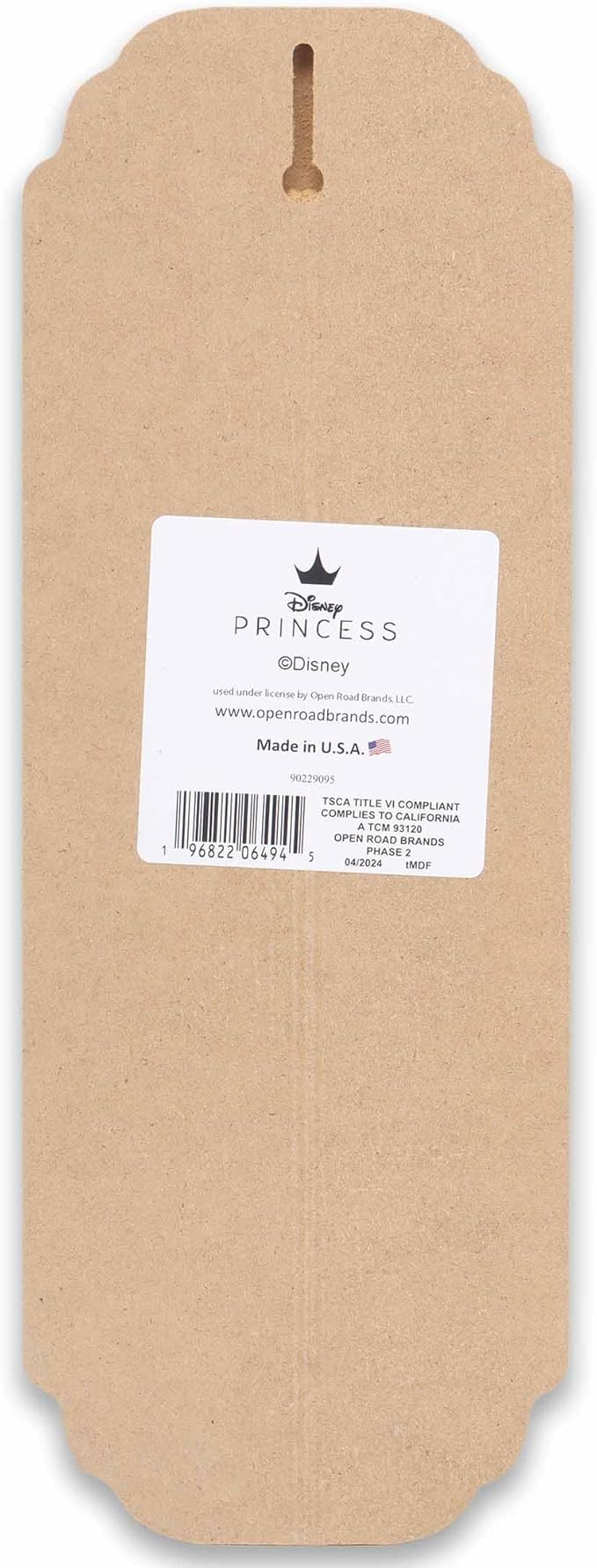 Open Road Brands Disney Princess Be True To You Wood Wall Art - Princess Wall Decor Featuring Jasmine, Rapunzel, Pocahontas, Ariel