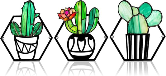 Fanjashn 3 Pcs Metal Flowers Wall Decor, Green Metal Floral Wall Arts for Modern Farmhouse Decor, Living Room, Bathroom, Bedroom, Office, Kitchen and Dining Room
