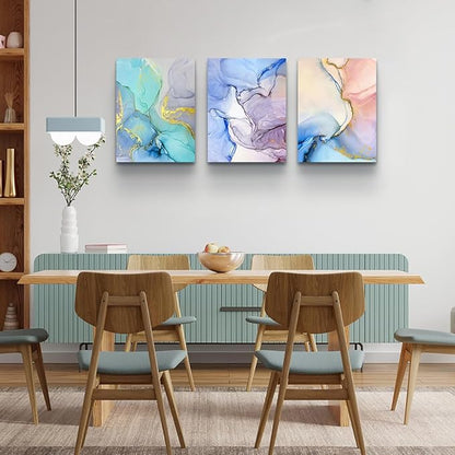Lapremoly Frame Canvas Wall Art For Bedroom & Living Room Abstract Colorful Wall Paintings & Artworks For Office, Hotel & Home Decor