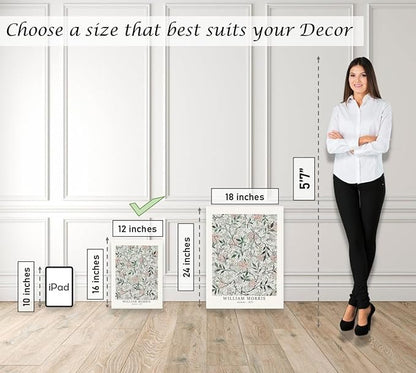 Induslyfe Framed Sage Green Vintage Wall Art Canvas Decor Set of 3, Matisse Prints Posters Mid Century Modern Art, Aesthetic Floral Botanical Wall Art for Bedroom, Living Room, Bathroom 12x16