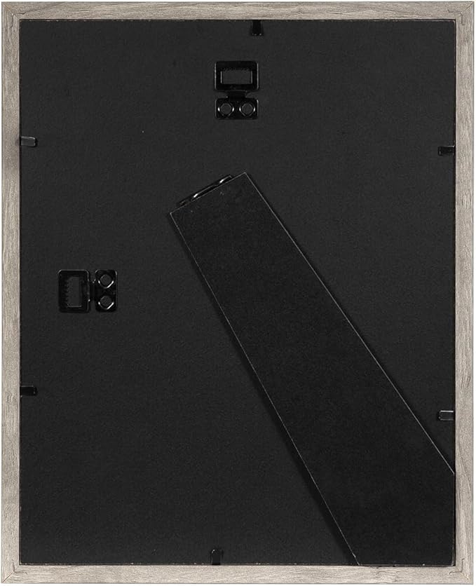 Grey 8x10 Picture Frame set of 4, Display 8x10 without Mat Wall Gallery Photo Frames