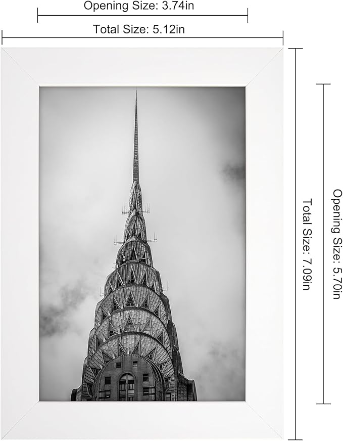 4x6 Picture Frames White Set of 12 for Wall Gallery Collage Photo Frames or Tabletop Display