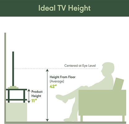 Furinno TURN-N-TUBE TV Riser Stand, 2-Tier Small Elevated No Tools TV Stand with Plastic Poles, Console for TV up to 32 inch, 15.8 x 23.8 x 11, for Living Room, Bedroom, Espresso