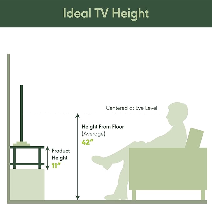Furinno TURN-N-TUBE TV Riser Stand, 2-Tier Small Elevated No Tools TV Stand with Plastic Poles, Console for TV up to 32 inch, 15.8 x 23.8 x 11, for Living Room, Bedroom, Columbier Walnut