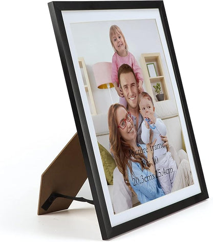Giftgarden 8x10 Picture Frame with Mat Set of 10, 9x11 Frames Matted to 8” by 10” Photo or 9” x 11” Print without Mat, Multi Gallery Frames for Wall or Tabletop Display