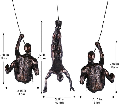 Climbing Men Wall Art Decor Sculpture,Nordic Modern Simplicity Decorative Wall Art, Climbing Man Sculptures,Home & Office Climber Gifts