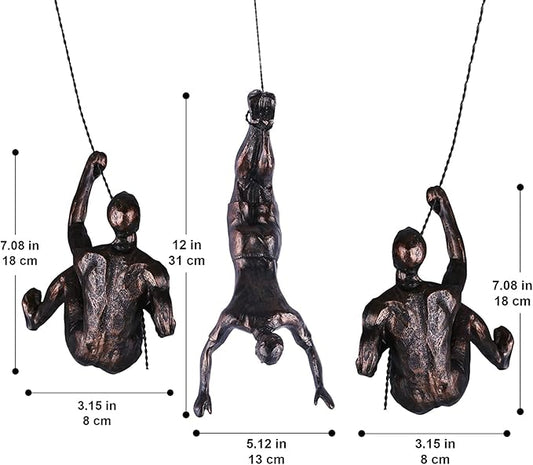 Climbing Men Wall Art Decor Sculpture,Nordic Modern Simplicity Decorative Wall Art, Climbing Man Sculptures,Home & Office Climber Gifts
