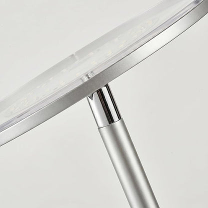Brightech Sky LED Floor lamp, Torchiere Super Bright Floor Lamp for Living Room Decor & Office - Dimmable, Tall Standing Torch Lamp with Warm Light for Bedroom & Reading - Platinum Silver