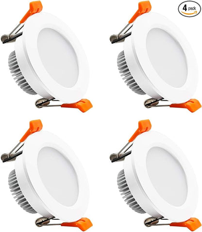 2 Inch LED Recessed Lighting, Dimmable Downlight 3W(35W Halogen Equivalent), CRI80, 3000K Warm White LED Ceiling Light with LED Driver(4 Pack)