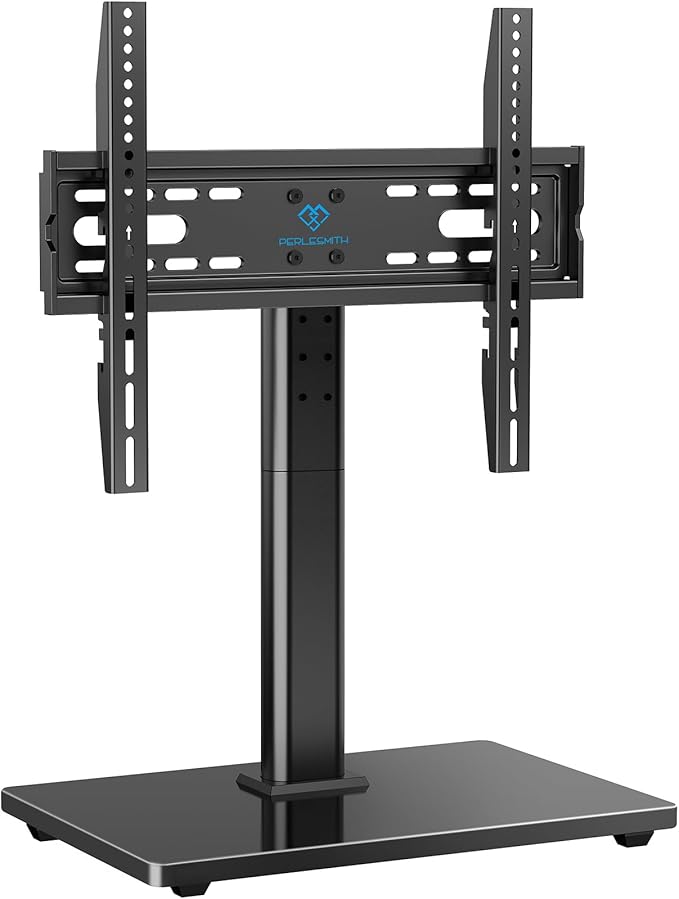 PERLESMITH Universal TV Stand Legs for 32-70 inch TVs, Table Top TV Stand up to 99 lbs, Height Adjustable Television TV Mount, Universal TV Base for Livingroom & Bedroom, VESA 400x400mm PSTVS04-N2