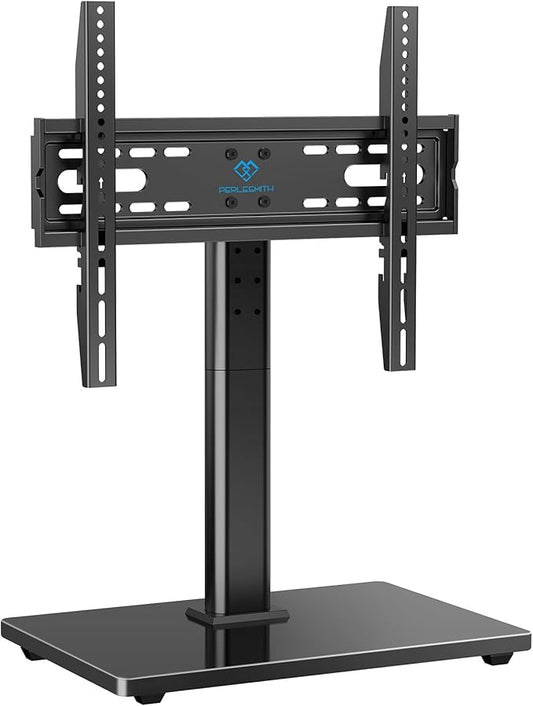PERLESMITH Universal TV Stand Legs for 32-70 inch TVs, Table Top TV Stand up to 99 lbs, Height Adjustable Television TV Mount, Universal TV Base for Livingroom & Bedroom, VESA 400x400mm PSTVS04-N2