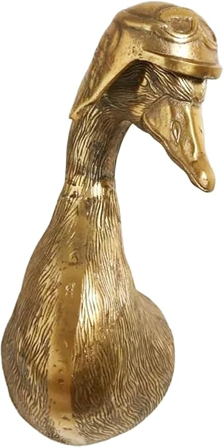 Animal Heads Wall Decor, Deer Head Wall Mount, Resin Animal Sculptures Head Wall Hanging Decoration for Family Living Room Bedroom Bathroom Kitchen Gift (Duck)
