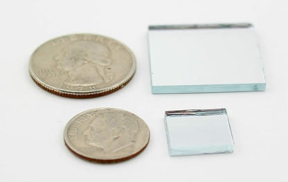 Small Mini Square Craft Mirrors Bulk 0.5 & 1 Inch 100 Pieces Mirror Mosaic Tiles