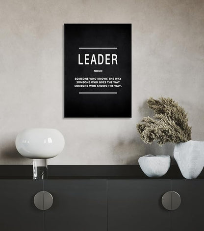 Yatsen Bridge Motivational Wall Art - Inspirational Leadership & Entrepreneur Quotes Canvas Prints for Living Room Office Wall Decor, Framed 28" W x 44" H