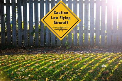 Metal Poster Plaque Low Flying Aircraft Airplane Aviation Airport Aviator Pilot Aeroplane Hangar Air Vintage Metal Tin Signs Home Bar Shop Decorations Coffee Sign Gift 12x12 Inch